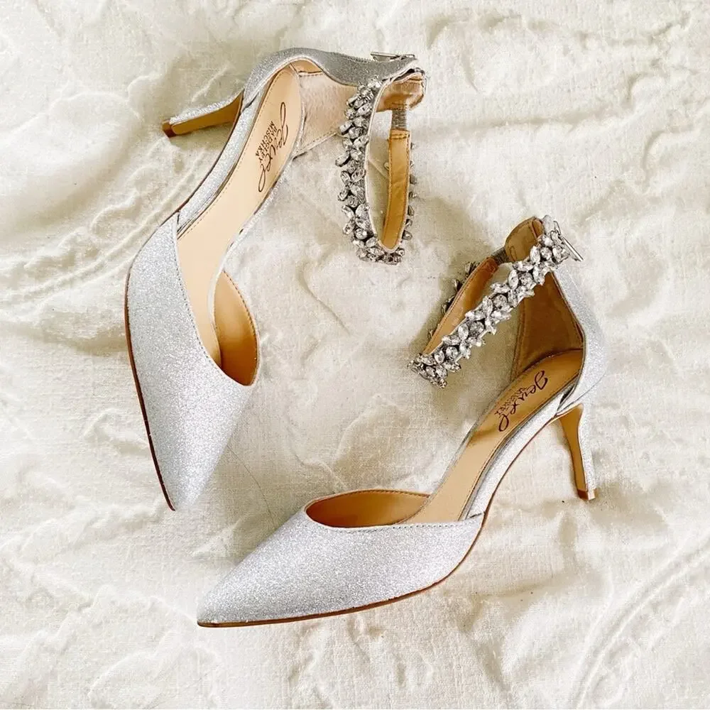 Badgley Mischka Raleigh Glitter PumpsNew $110